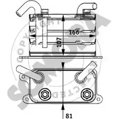 Масляный радиатор двигателя SOMORA 6 ABK8YX 1418473047 UM6OIG 354166