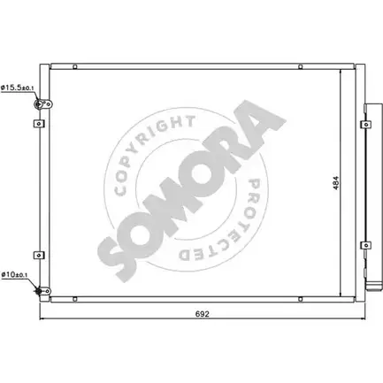 Радиатор кондиционера SOMORA 1418473947 LAIX7D 374160B RBU NJ изображение 0