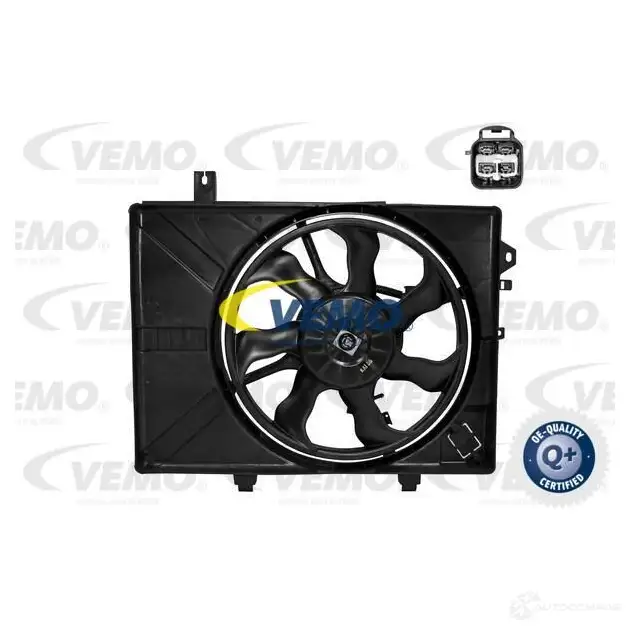 Вентилятор радиатора VEMO FOD 1C 1650790 V52-01-0004 4046001505492 изображение 0