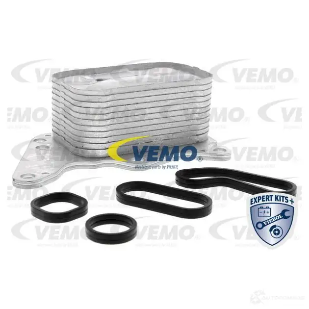 Масляный радиатор двигателя VEMO V42-60-0008 1424911453 4046001944796 61A5 4B изображение 0