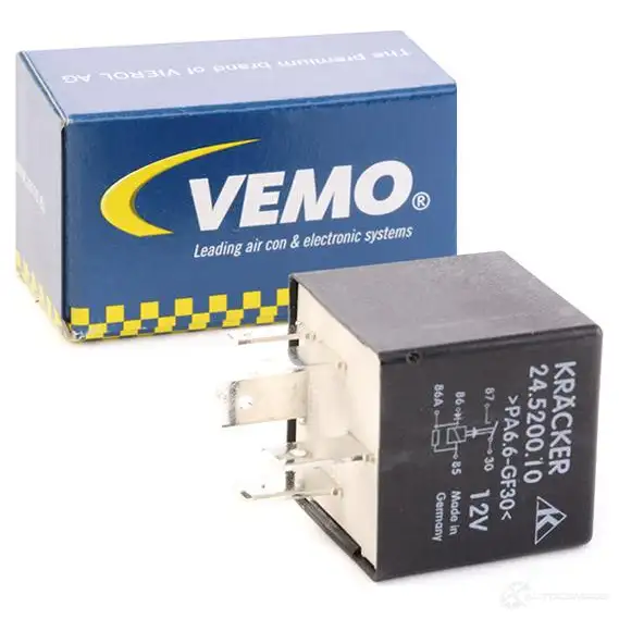 Реле топливного насоса VEMO V15-71-0017 1641236 L8BW D 4046001270451 изображение 1