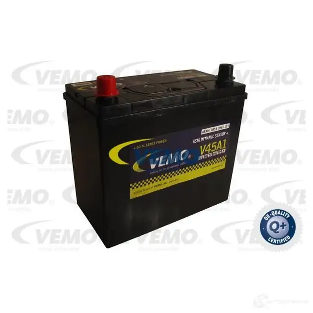 Аккумулятор 45 ач прямая 330 а 12 в 237x128x220 VEMO 545051033 V991700321 45 Ah 1652507
