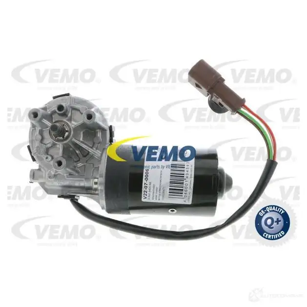 Мотор стеклоочистителя VEMO V22-07-0006 1643070 4046001494543 I1 UJI - Изображение 1