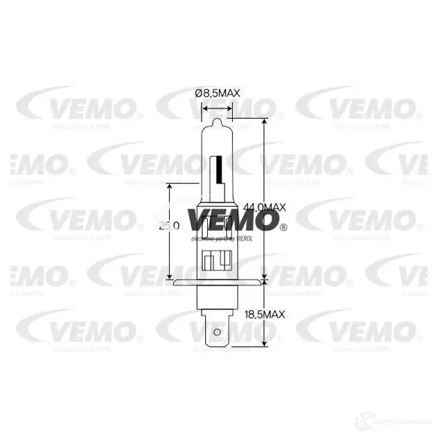 Галогенная лампа VEMO V99-84-0012 1652821 4046001575679 M WU4W изображение 6