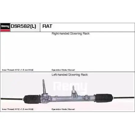 Рулевая рейка REMY DSR582 9R Y0U Z76DTWM 1418686792