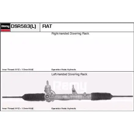 Рулевая рейка REMY 1418686794 AGHM9V DSR583 TR 78QT