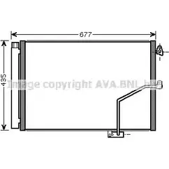 Радиатор кондиционера AVA QUALITY COOLING MS5450 LLS YX4Y 95QHGF 1418862906