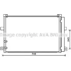 Радиатор кондиционера AVA QUALITY COOLING 1418868571 VN5369 I YXI6 WDJSMYP