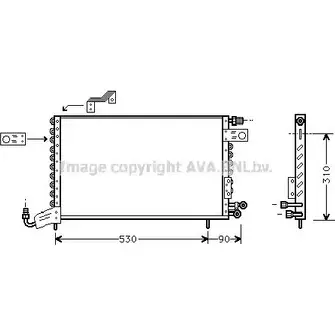 Радиатор кондиционера AVA QUALITY COOLING VNA5142 1418868762 P ASKBUT VXP42M