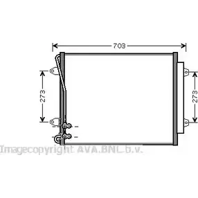 Радиатор кондиционера AVA QUALITY COOLING 1418868767 WAKC5A 89 RVTB VNA5226 изображение 0