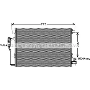 Радиатор кондиционера AVA QUALITY COOLING VNA5277 D9NFDC 1418868776 6U TEPU
