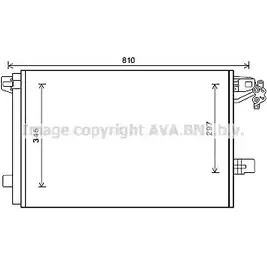 Радиатор кондиционера AVA QUALITY COOLING 1418868784 2GF1 QCN EQI1DED VNA5328 изображение 0