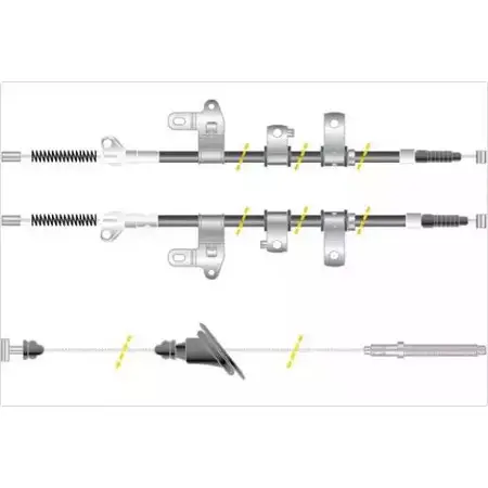 Трос ручника MGA HH974N0 1418902947 TEP GA KC4696