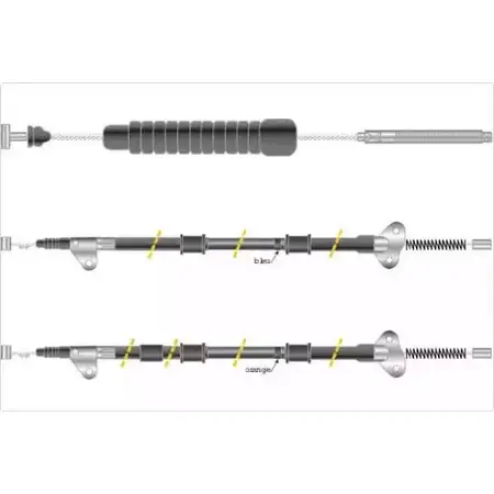 Трос ручника MGA G587PU G 65RF KC4698 1418902949