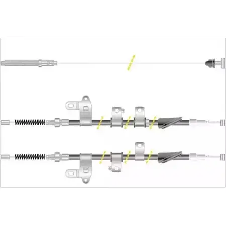 Трос ручника MGA KC4768 TTVU1HR GN 50JM1 1418903019