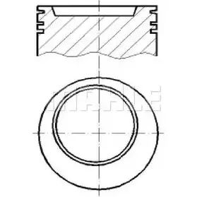 Поршень MAHLE ORIGINAL 1419195242 Z5PVNQA G52 5O2 E14320 0.50 изображение 0