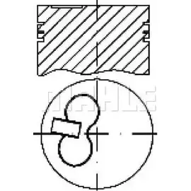 Поршень MAHLE ORIGINAL 3 Y34QM OPO7W8L E195010 0.50 1419195315