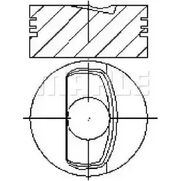 Поршень MAHLE ORIGINAL E25200 0.40 1419195427 3RJHQC 6 4WOR изображение 0