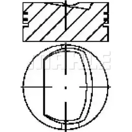 Поршень MAHLE ORIGINAL VYC6D E25520 0.40 PO H5UT6 1419195460