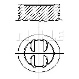 Поршень MAHLE ORIGINAL 1419195465 IQH4F O E25600 0.60 ZDWJQI