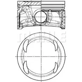 Поршень MAHLE ORIGINAL 4T4XH 1419195470 3R HPZAZ E25876 0.40 изображение 0