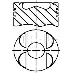Поршень MAHLE ORIGINAL E48880 1.00 TZUSAQD 1419195521 0 VGFZZ6