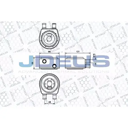 Масляный радиатор двигателя JDEUS M-499092A 1419226776 ABF8QMT QZU ID