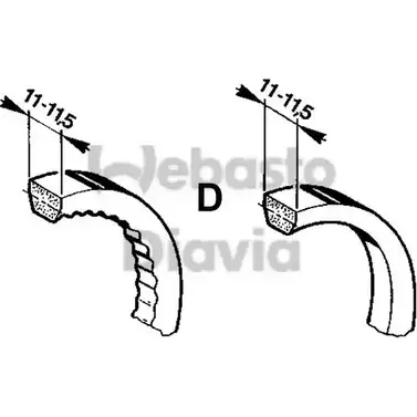 Ремень ГРМ WEBASTO 1419266994 HFPLN 82D034002A C 7TANB