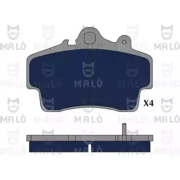 Тормозные колодки дисковые, комплект MALO 1419344688 1051272 6R9R TV1 изображение 0