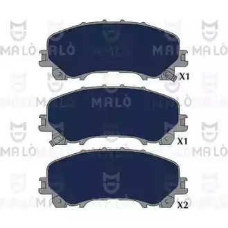 Тормозные колодки дисковые, комплект MALO 1419344719 ZKXMK UG 1051303 изображение 0