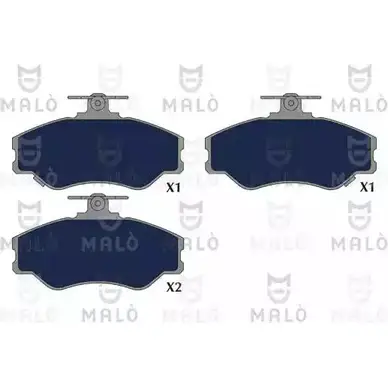 Тормозные колодки дисковые, комплект MALO 1419344734 1051318 LGP DG изображение 0