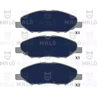Тормозные колодки дисковые, комплект MALO SE 0HSSV 1051327 1419344743 изображение 0