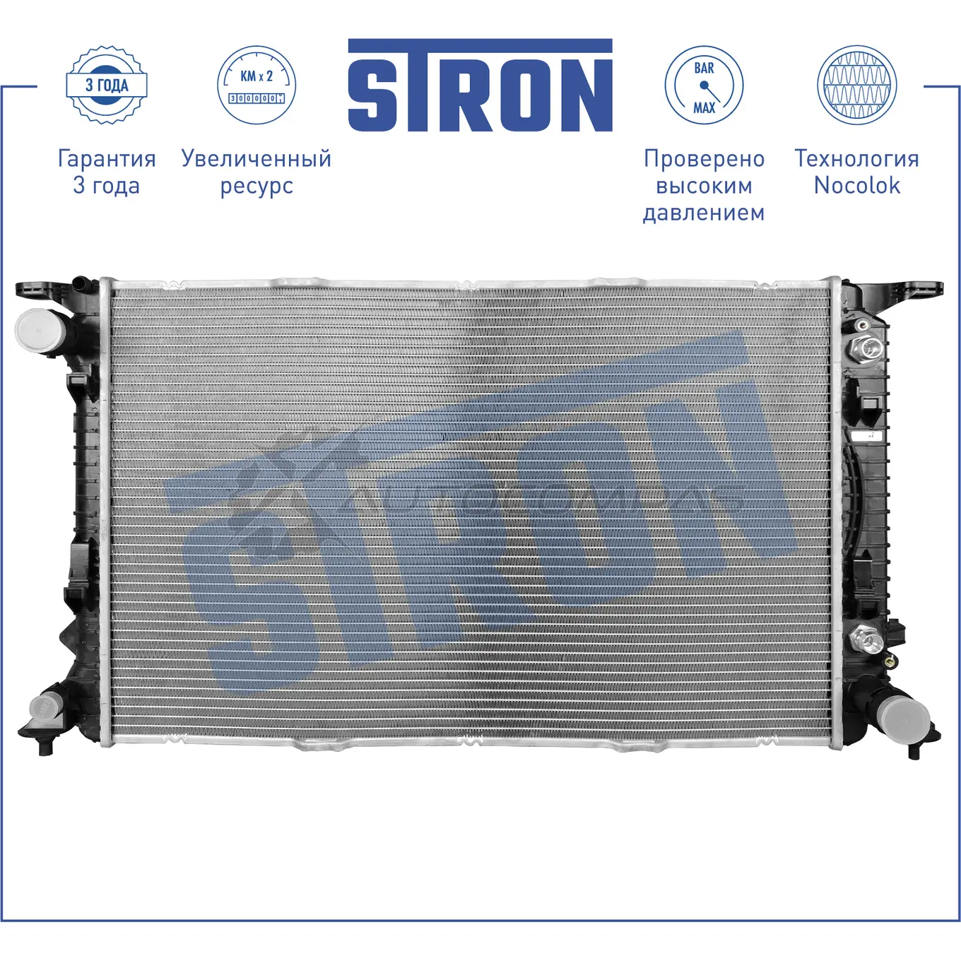 Радиатор двигателя AUDI (A4 IV, A5, S5 I, Q5 I), PORSCHE (MACAN I) STRON STR0400 908 6788 1441223786 - Изображение 1