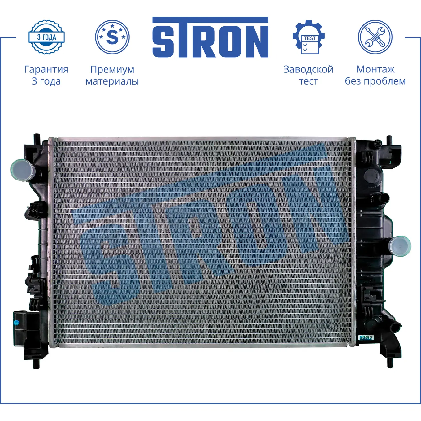 Радиатор двигателя CHEVROLET (AVEO II) STRON 1441223808 STR0190 3 2AQ4 - Изображение 1