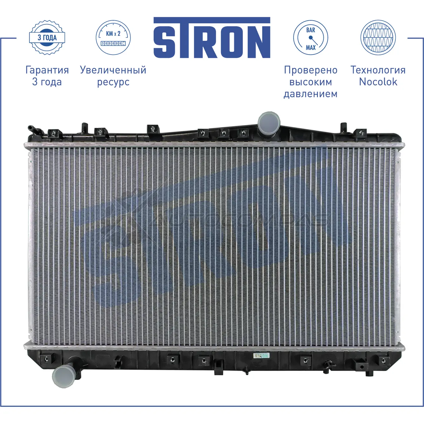 Радиатор двигателя CHEVROLET (REZZO), DAEWOO (REZZO, TACUMA) STRON R KPZM 1441223819 STR0278 - Изображение 1