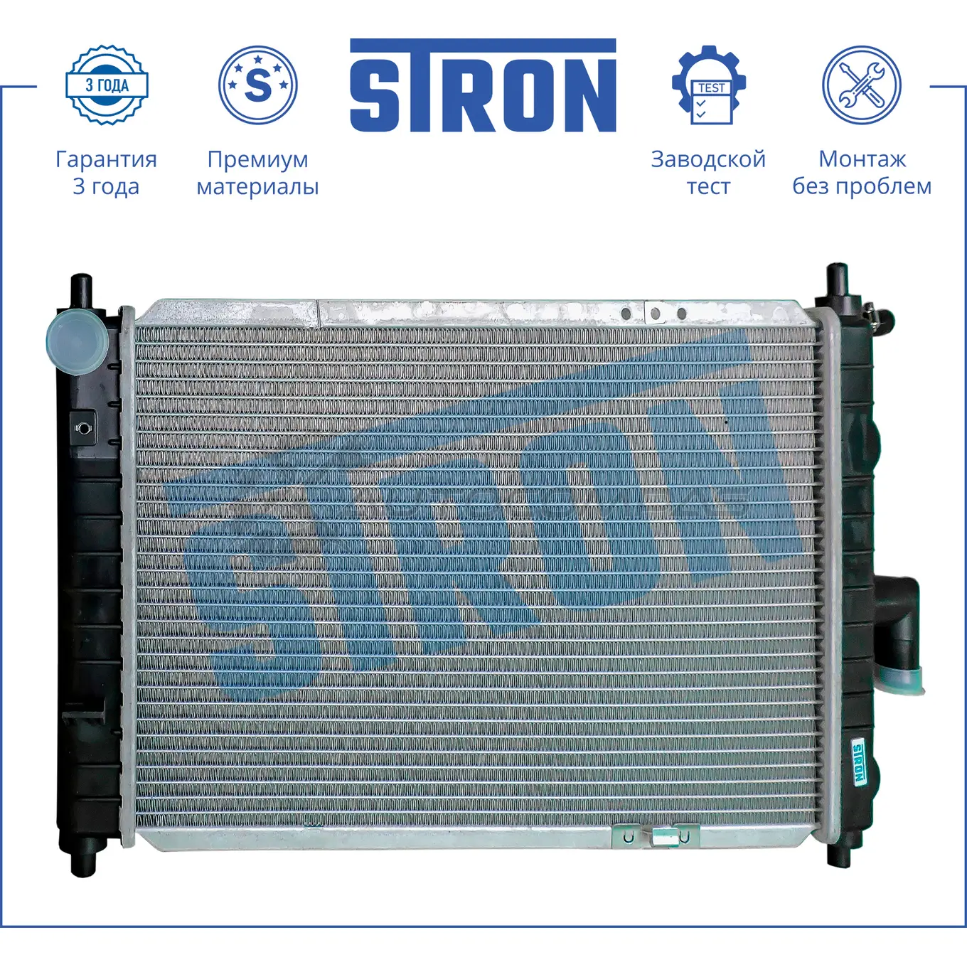 Радиатор двигателя DAEWOO (MATIZ I) STRON 7LJ 26D5 STR0204 1441223835 - Изображение 1