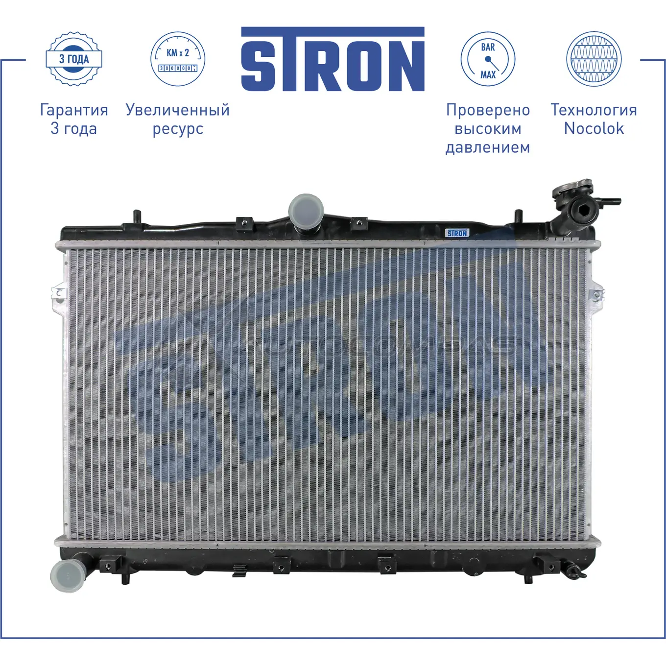Радиатор двигателя HYUNDAI (COUPE I, ELANTRA II, LANTRA II, TIBURON I) STRON 2 BRLE STR0283 1441223908 - Изображение 1