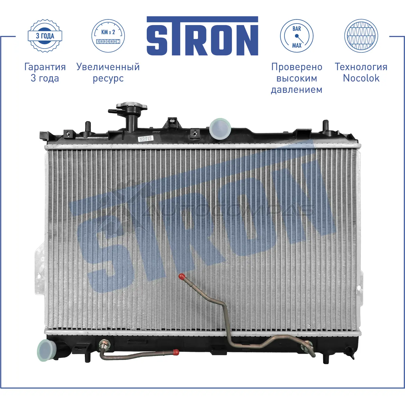Радиатор двигателя HYUNDAI (ELANTRA III, LAVITA, MATRIX) STRON IUK4 FE8 STR0419 1441223911 - Изображение 1