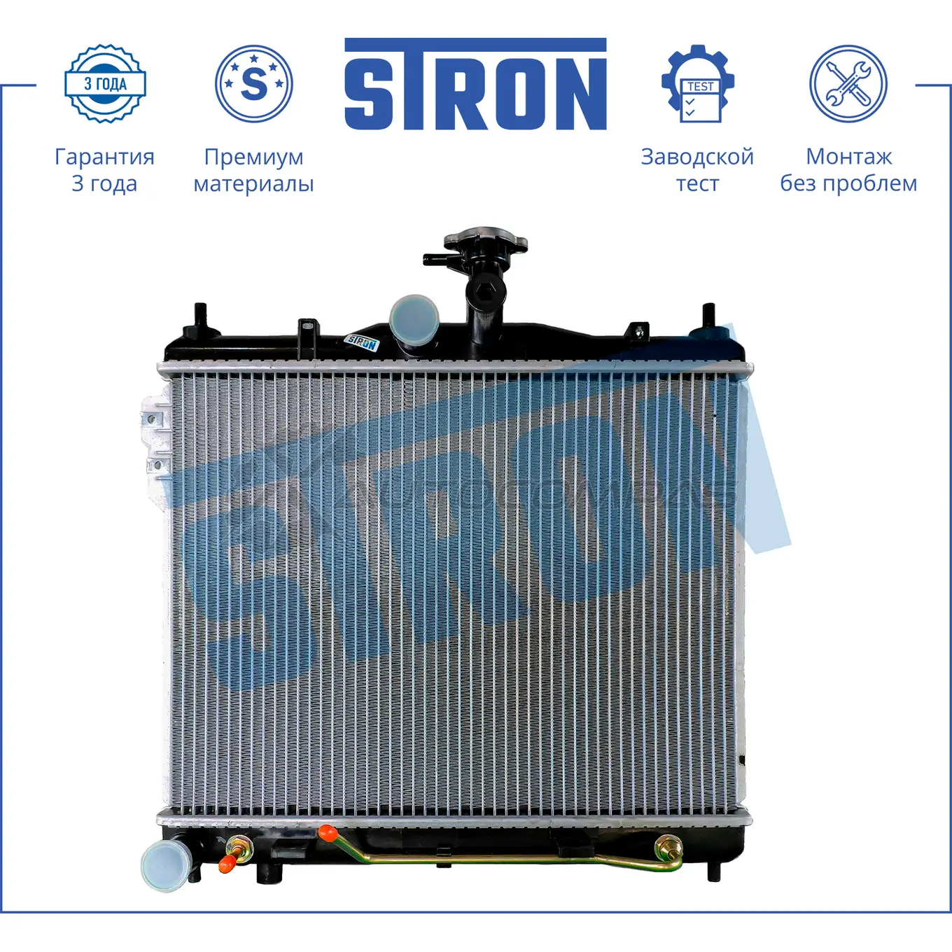 Радиатор двигателя HYUNDAI (GETZ) STRON ZF3SO U 1441223927 STR0217 - Изображение 1