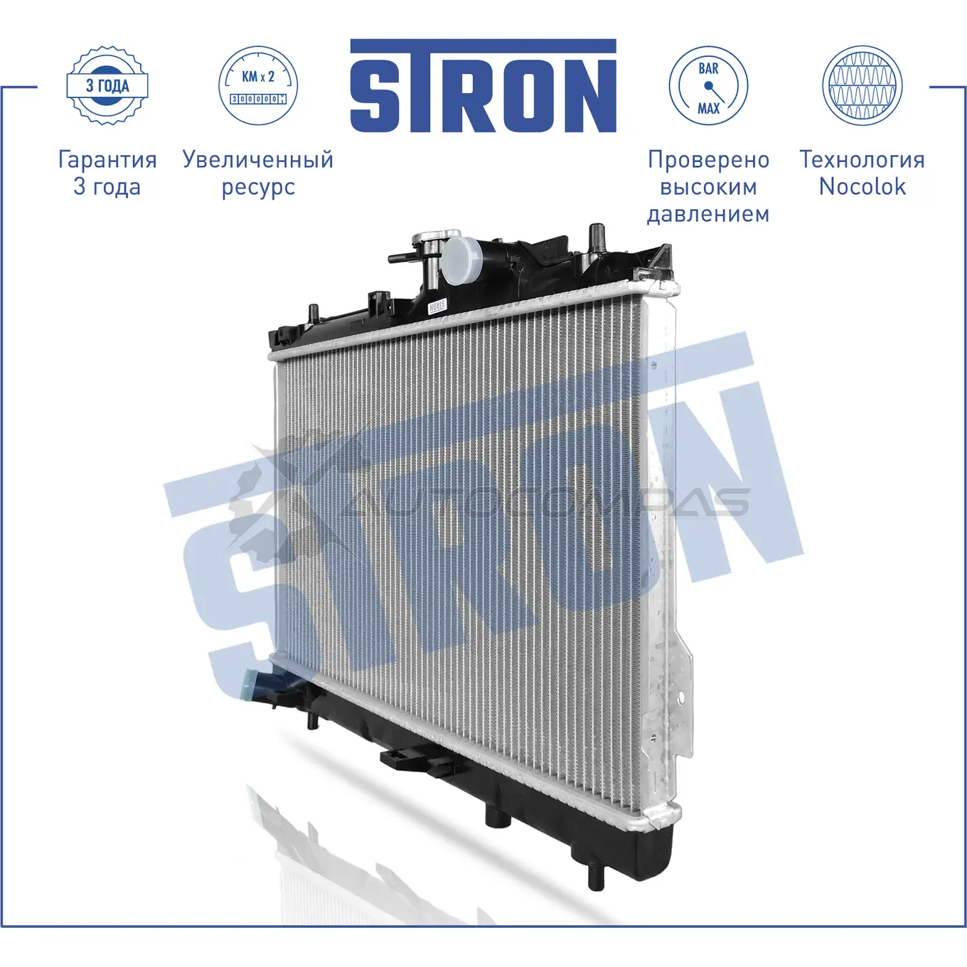 Радиатор двигателя HYUNDAI (MATRIX) STRON 9AU FLL STR0435 1441223942 изображение 1