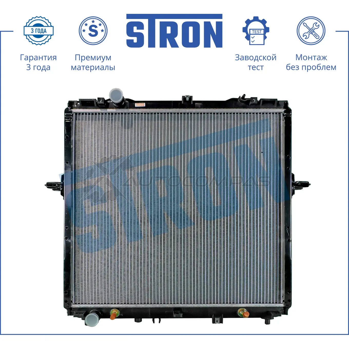 Радиатор двигателя KIA (SORENTO I) STRON STR0300 1441223991 PY X9P изображение 0