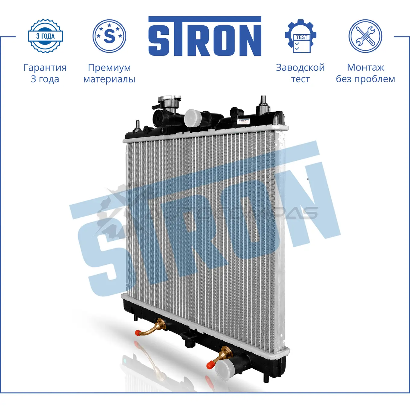 Радиатор двигателя NISSAN (MICRA III, NOTE I) STRON STR0129 BA 4VBI 1441224102 изображение 1
