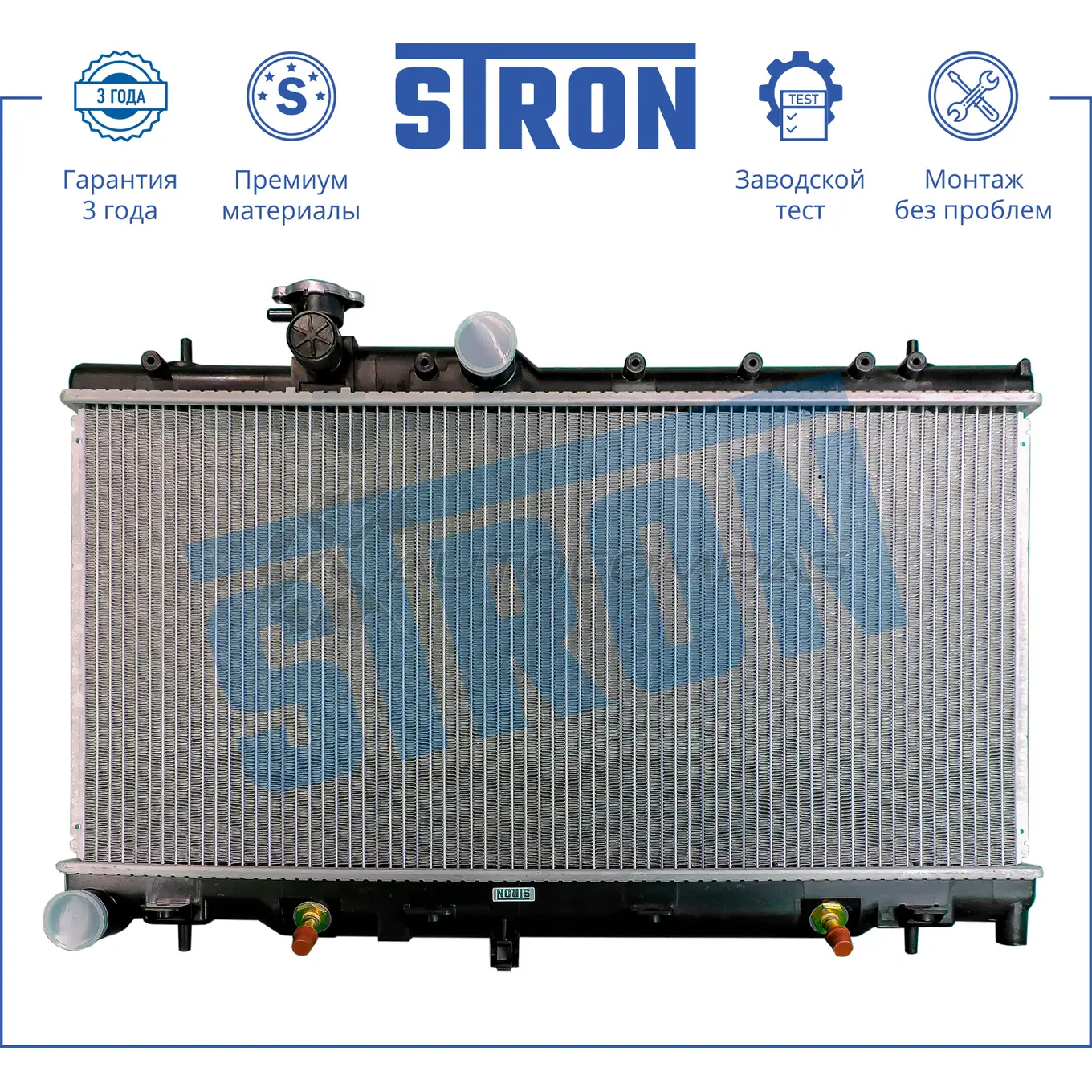 Радиатор двигателя SUBARU (IMPREZA II, LEGACY III, OUTBACK II) STRON PM JL7T STR0192 1441224155 - Изображение 1