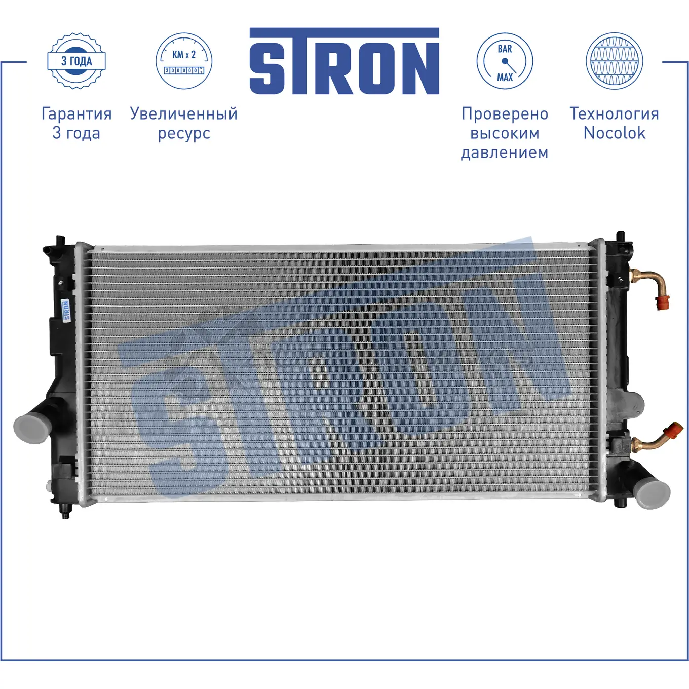 Радиатор двигателя TOYOTA (CELICA VII) STRON 1441224207 W9K 996Q STR0377 - Изображение 1