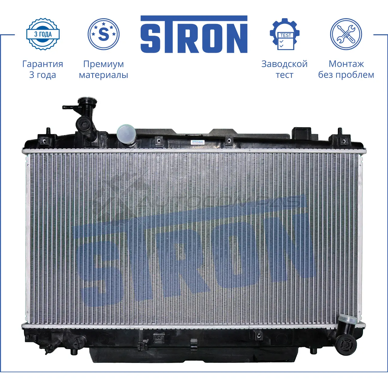 Радиатор двигателя TOYOTA (RAV 4 II) STRON K 1V4Z 1441224260 STR0041 изображение 0