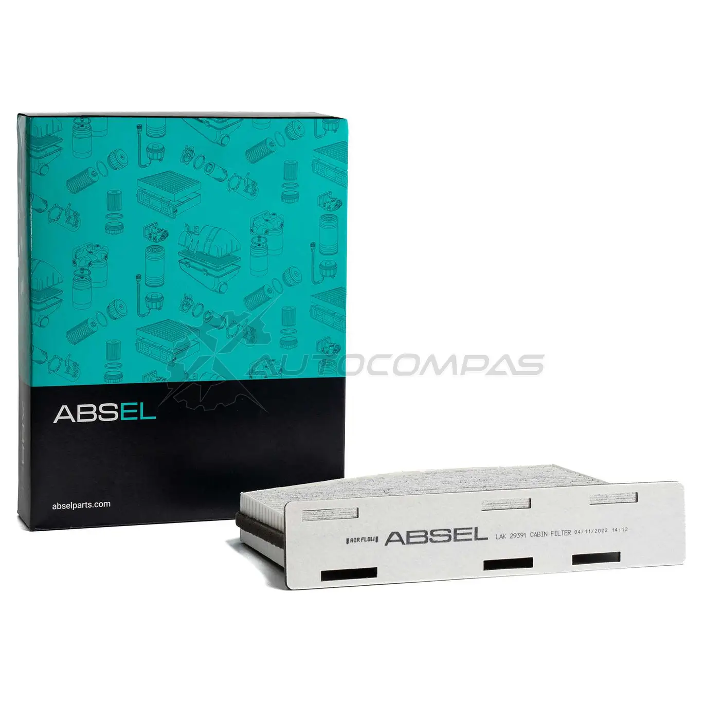 Фильтр салонный угольный ABSEL 1441303133 LAK29391 44SX T - Изображение 1