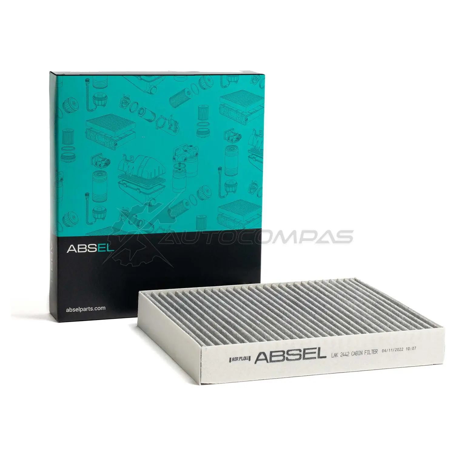 Фильтр салонный угольный ABSEL 1441303836 LAK2742 CDX QI - Изображение 1