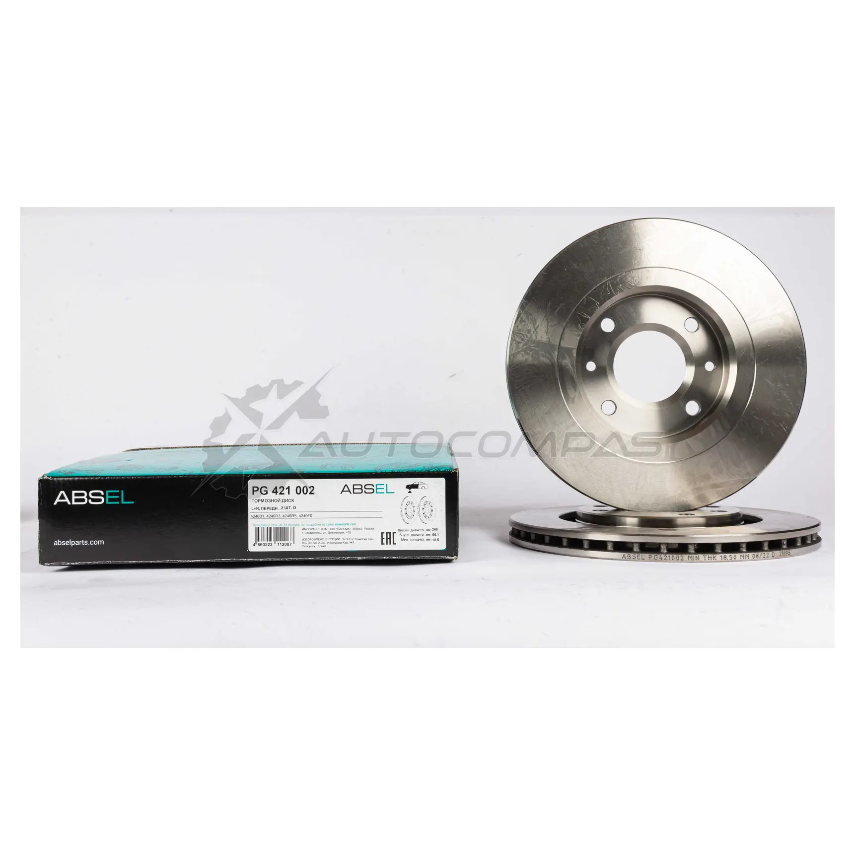 Диск тормозной ABSEL PG421002 RZHZ WM 1441304061 - Изображение 1