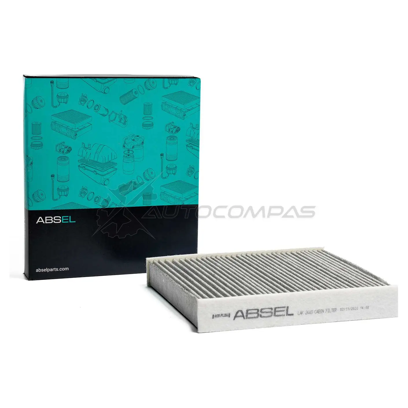 Фильтр салонный угольный ABSEL 1441304482 LAK2440 OP TPHT - Изображение 1
