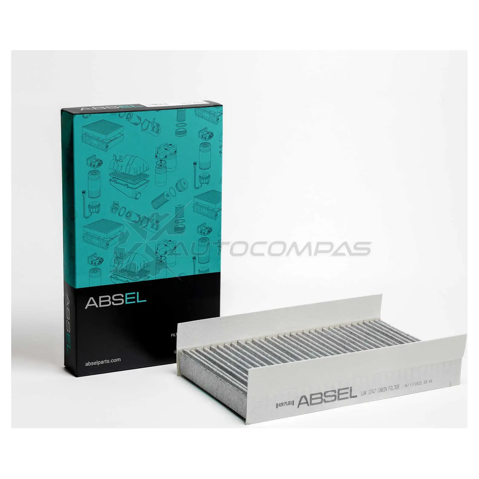 Фильтр салонный угольный ABSEL LAK2747 1441305763 32M D90Y - Изображение 1